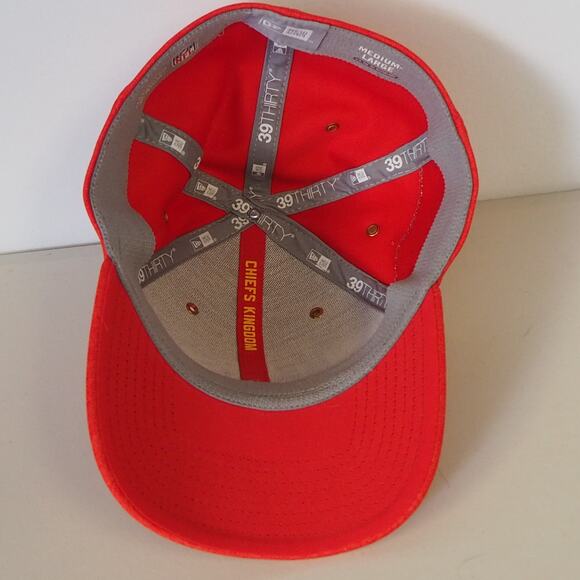 Kansas City Chiefs New Era NFL Sideline Home Official 39Thirty Flex Hat Med/Lrg - Picture 9 of 10